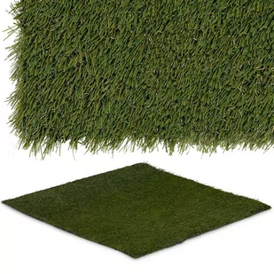hillvert Sztuczna trawa 100 x 100 cm wysokość 30 mm szybkość ściegu 20/10 cm odporność na promieniowanie UV HT-VAG-1X1 - Trawy i trawniki - miniaturka - grafika 1