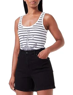 Koton Damskie szorty jeansowe z kieszeniami bawełnianymi, Black (Blk), 42 - Spodenki damskie - miniaturka - grafika 1