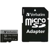Karty pamięci - Verbatim 256GB microSDXC Pro 90MB/s - miniaturka - grafika 1