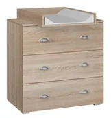 Wyposażenie pokoiku dziecięcego - Niemowlęca komoda z przewijakiem dąb sonoma P0-P17 - miniaturka - grafika 1