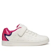 Buty dla dziewczynek - Sneakersy Geox J Eclyper J36LRA 0BCKC C0563 S Biały - miniaturka - grafika 1