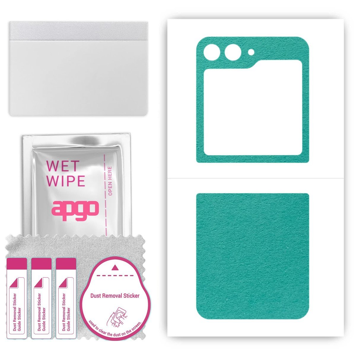 Folia naklejka skórka strukturalna na TYŁ Zamsz do Samsung Galaxy Z Flip5 Retro - Zamsz Miętowy - apgo SKINS