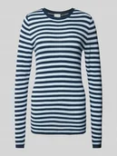 Swetry damskie - Sweter z dzianiny z okrągłym dekoltem model ‘DIANE’ - miniaturka - grafika 1