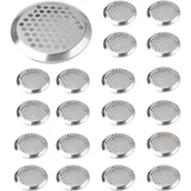 Kratki wentylacyjne - 30 kratek wentylacyjnych okrągłych, kratki wentylacyjne, kratki wentylacyjne ze stali nierdzewnej, otwory wentylacyjne - miniaturka - grafika 1