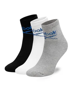 Reebok Zestaw 3 par wysokich skarpet unisex R0255-SS24 (3-pack) Kolorowy - Skarpetki damskie - miniaturka - grafika 1