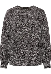boundry Bluzka damska 31223932-BO02, czarna wełna biała, L, czarny wełniany biały, L - Bluzki damskie - miniaturka - grafika 1
