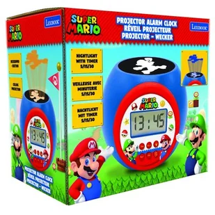 Lexibook, Budzik Cyfrowy Super Mario Z Projektorem I Timerem Rl977Ni - Zabawki interaktywne dla dzieci - miniaturka - grafika 1
