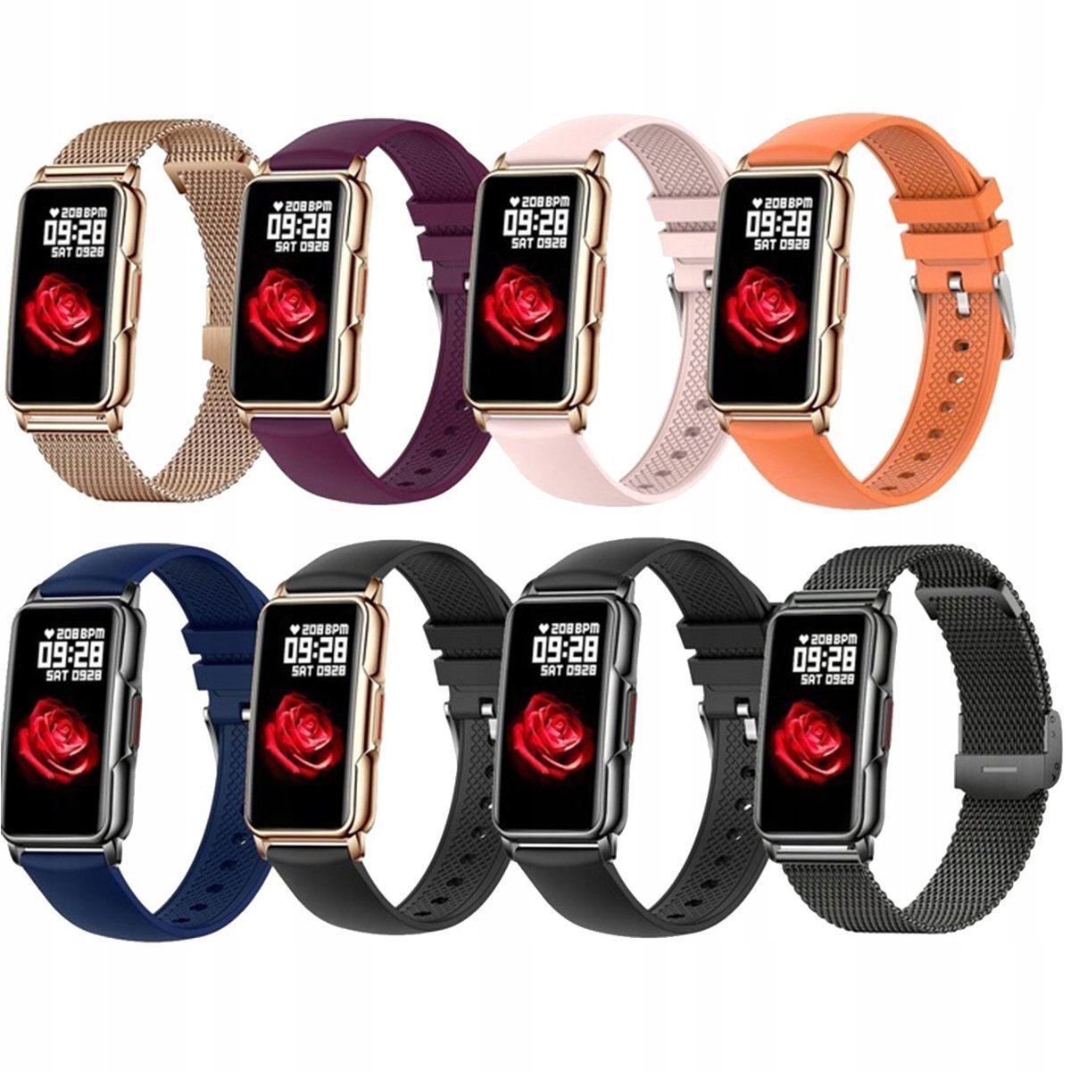 Smartwatch DIAWAY H80 TĘTNA CZUJNIK PULSOMETR FITNESS BAND KOLOR GRANATOWY