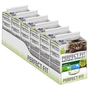 PERFECT FIT Natural Vitality 6 x 6 x 50 g Ryba dalekomorska i indyk - Mokra karma dla kotów - miniaturka - grafika 1