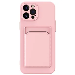 Ochronne etui na telefon komórkowy iPhone 12 13 14 15 Plus Pro Max Etui na kartę, kolor: różowy, wybierz model: Apple iPhone 13 Pro - Etui i futerały do telefonów - miniaturka - grafika 1