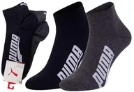 Skarpetki damskie - Puma Skarpety Skarpetki Stopki 2 Pary Black/Gray 907953 01 43-46 - miniaturka - grafika 1