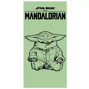 Bawełniany Ręcznik Plażowy Star Wars Mandalorian - Okrycia kąpielowe dla dzieci - miniaturka - grafika 1