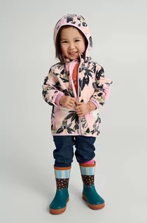 Kurtki i płaszcze dla dziewczynek - Reima kurtka dziecięca Moomin Vindskydd kolor różowy - grafika 1