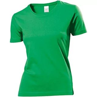 Koszulki i topy damskie - Stedman Koszulka damska T-Shirt bawełna zielona XL - grafika 1