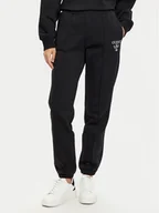 Spodnie sportowe damskie - Guess Spodnie dresowe V5RB13 KC3D2 Czarny Regular Fit - miniaturka - grafika 1
