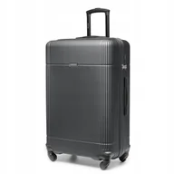 Walizki - PUCCINI Walizka Duża Podróżna Na Kółkach Twarda ABS Czarna ABS029A-1 - miniaturka - grafika 1