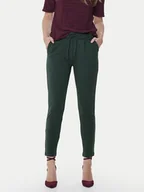 Spodnie sportowe damskie - ONLY Spodnie materiałowe Poptrash 15115847 Zielony Regular Fit - miniaturka - grafika 1