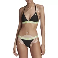 Bielizna sportowa damska - Strój kąpielowy adidas Beach Bikini HA3531 - czarno-zielony - miniaturka - grafika 1