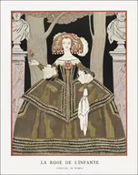 Plakaty - La rose de l’infante: Costume, de Worth from Gazette du Bon Ton., George Barbier - plakat 42x59,4 cm - miniaturka - grafika 1