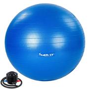 Piłki do ćwiczeń - Movit Piłka gimnastyczna z pompką 65 cm niebieska M75547 - miniaturka - grafika 1