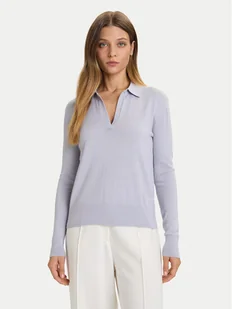 Calvin Klein Sweter LV044A305G Błękitny Regular Fit - Swetry damskie - miniaturka - grafika 1