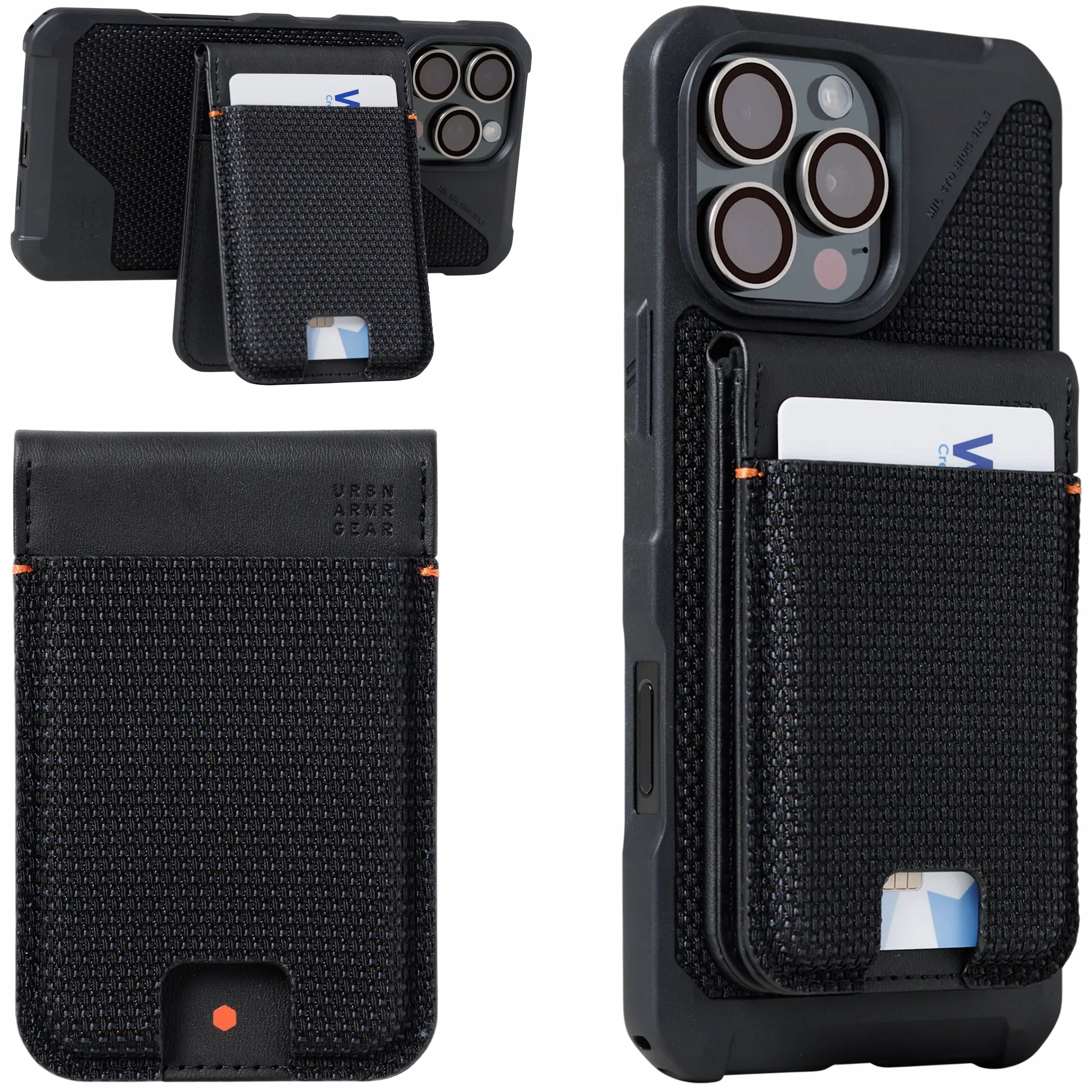 Uag Metropolis Kevlar Wallet Portfel z Podstawką MagSafe do iPhone