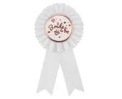 Wieczór panieński i kawalerski - Kotylion na wieczór panieński Bride to be biały - miniaturka - grafika 1