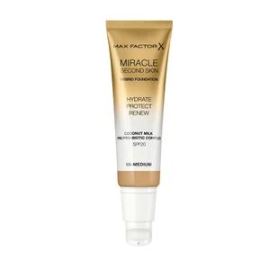 Max Factor Max Factor - MIRACLE SECOND SKIN - HYBRID FOUNDATION - Podkład nawilżający z filtrem SPF20 - 30 ml - 05 - MEDIUM MAXFSP031 - Podkłady do twarzy - miniaturka - grafika 3