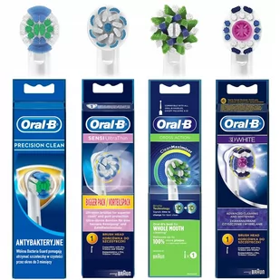 4X Końcówki Oral-B 3 D Cross Ultrathin Precision - Końcówki do szczoteczek elektrycznych - miniaturka - grafika 1