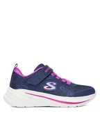 Buty dla dziewczynek - Skechers Sneakersy Wave 92 303557L NVY Granatowy - miniaturka - grafika 1