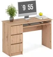 Biurka - HALMAR Biurko CINO dąb artisan z szufladami - miniaturka - grafika 1