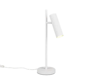 SOKA 567700131 lampa biurkowa biała ryflowana tuba 1xGU10 regulowana - Lampy stojące - miniaturka - grafika 1