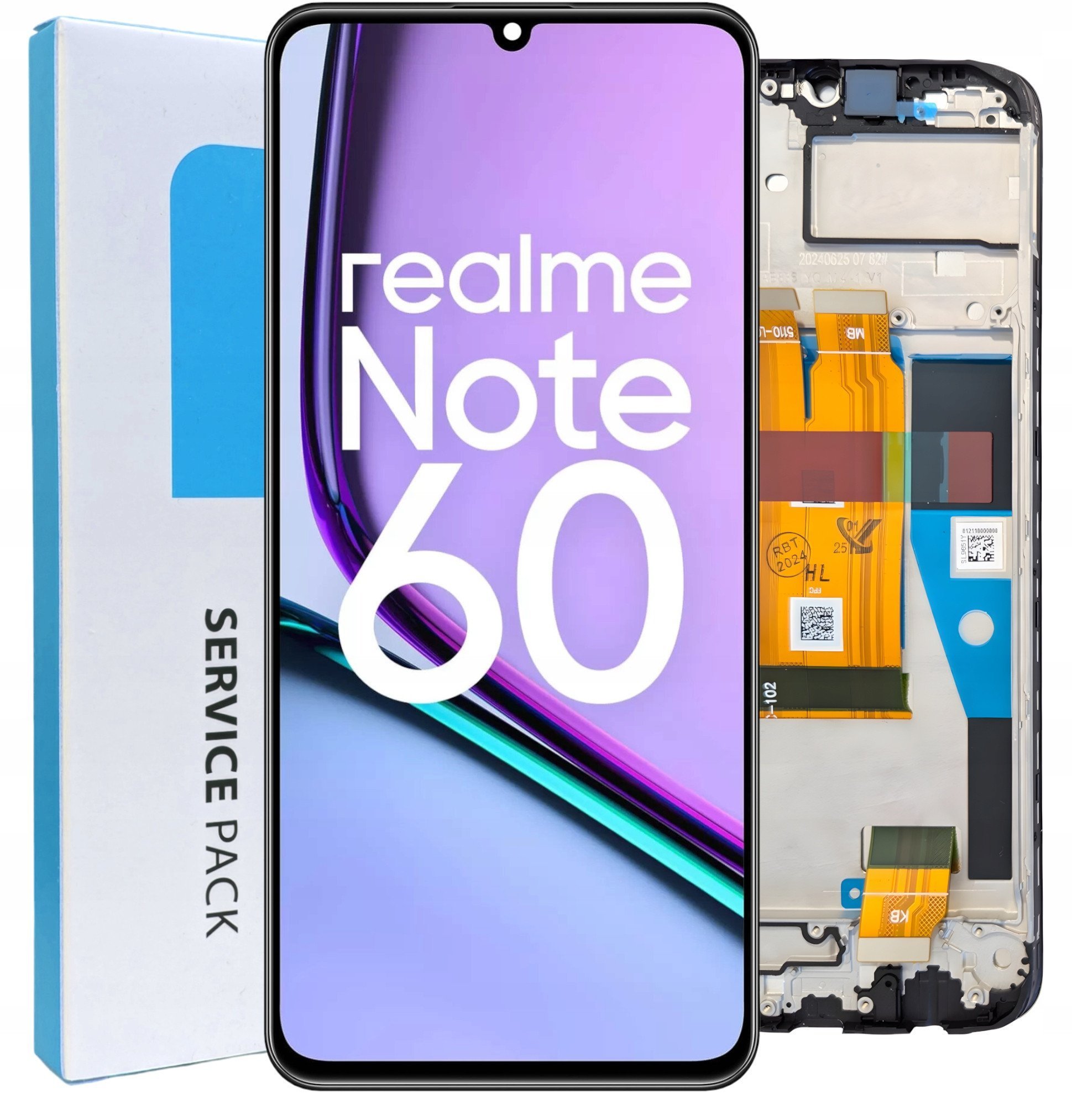 ORYGINAŁ WYŚWIETLACZ EKRAN LCD SZYBKA DOTYK DO REALME NOTE 60 RAMKA RMX3933