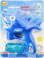 Bańki mydlane - SMILY PLAY Pistolet bańki mydlane rekin baniek LED - miniaturka - grafika 1