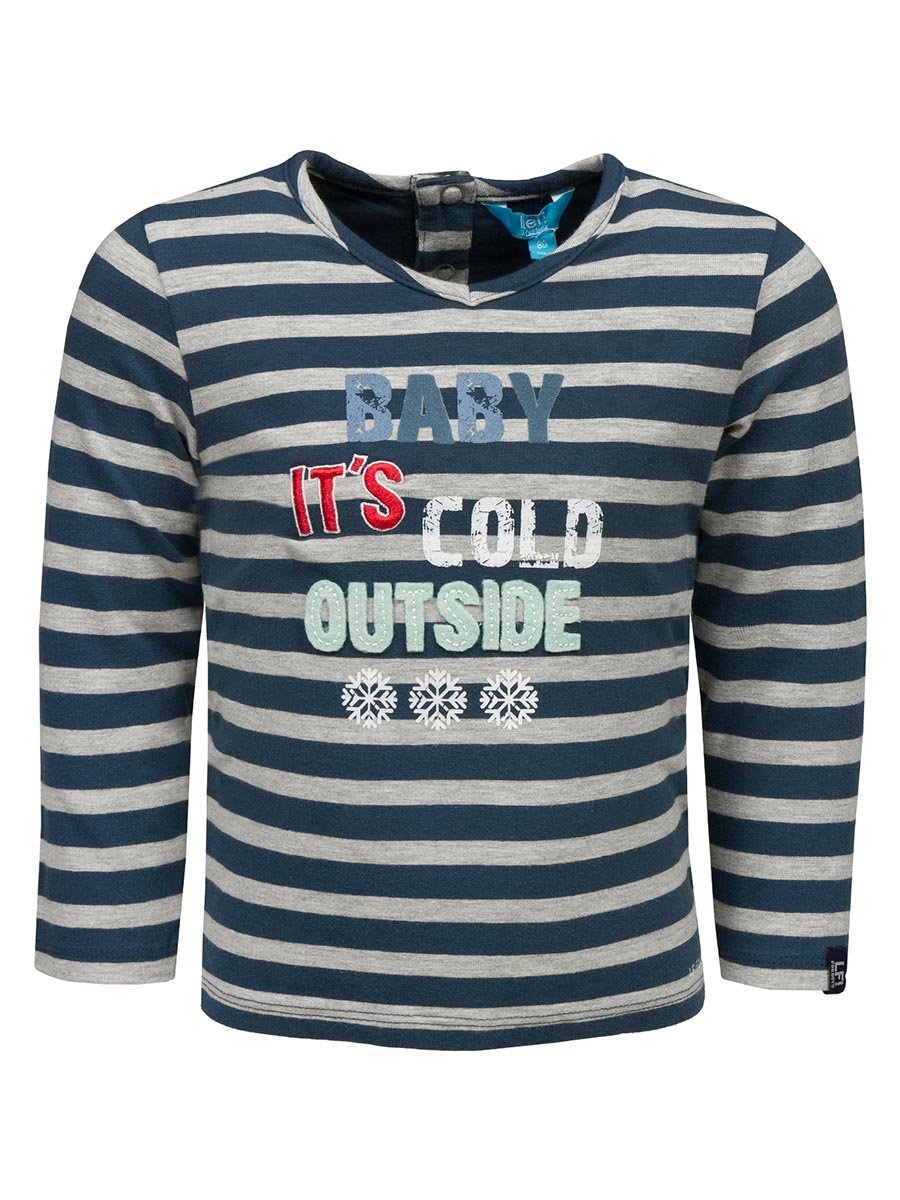 Chłopięca bluzka z długim rękawem w paski Lief r.62