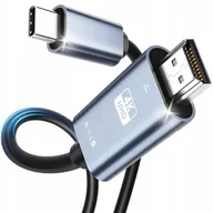 Kable komputerowe i do monitorów - Kabel USB C do HDMI 2.0 2M PRZEWÓD ADAPTER PRZEJŚCIÓWKA UHD 4K 60Hz MHL 2M - miniaturka - grafika 1