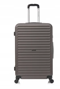 Duża walizka podróżna VIP ABS 28" DARK GREY ATENY 4,4kg 102L odpinane kółka - Walizki - miniaturka - grafika 1