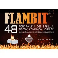 Rozpałki - Podpałka biała 48 kostek FLAMBIT - miniaturka - grafika 1