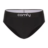 Bielizna sportowa damska - COMFYBALLS Majtki damskie BRIEFS COMFY Pitch Black - miniaturka - grafika 1