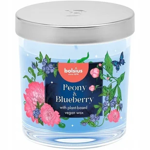 Świeca zapachowa w szkle BOLSIUS Floral Fusion 25H PIWONIA - BORÓWKA - Świece - miniaturka - grafika 1