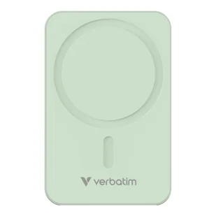 Powerbank verbatim charge 'n' go essentials magnetic wireless 20000mah usb-c pd 3.0 green - Powerbanki - miniaturka - grafika 1