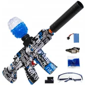 Zabawki militarne - Pistolet Na Kulki Żelowe Karabin Automatyczny Niebieski Elektryczny - miniaturka - grafika 1