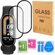 Akcesoria do smartwatchy - 2x Pełne Szkło Hybrydowe Folia Do Xiaomi Smart MI Band 8 8 Nfc Full Cover - miniaturka - grafika 1