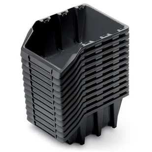 KUWETY 4 BINEER LONG 12SZT CZARNE 190x77x120mm - Skrzynki i torby narzędziowe - miniaturka - grafika 1