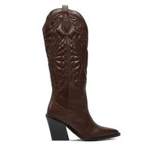 Kowbojki Bronx Western 14177-J Brązowy - Kozaki damskie - miniaturka - grafika 1