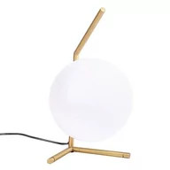 Lampy stojące - King Home Lampa biurkowa HALM 1 - mosiądz, szkło MT10563-1-200MT - miniaturka - grafika 1