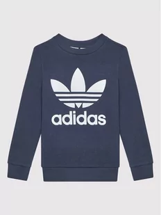 Adidas Bluza Treofil Crew HD2017 Granatowy Regular Fit - Bluzy dla chłopców - miniaturka - grafika 1