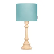Lampy stojące - Lamps & Company, Lampa stołowa aksamitny abażur, Miętowy - miniaturka - grafika 1