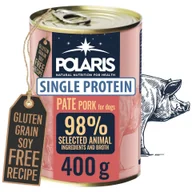 Mokra karma dla psów - Monobiałkowy pasztet z wieprzowiną dla dorosłych psów Polaris 400 g - miniaturka - grafika 1