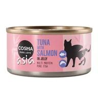 Mokra karma dla kotów - Cosma Asia w galarecie, 6 x 170 g - Tuńczyk z łososiem |  na start - miniaturka - grafika 1